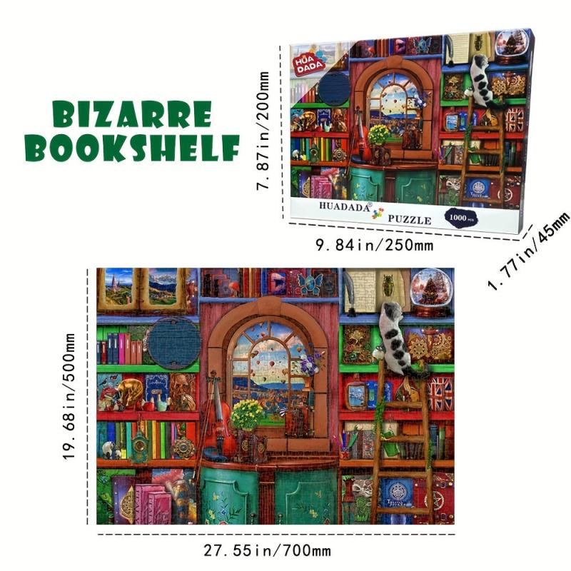 1000 Pieces Jigsaw Puzzle Novelty Bookshelf