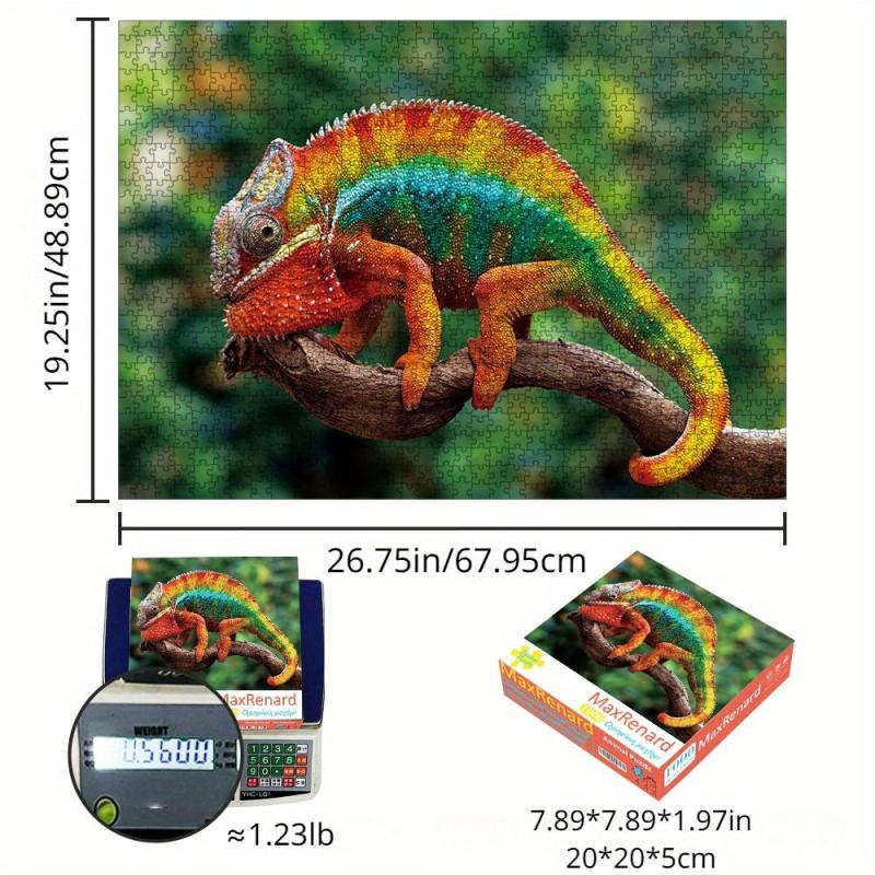 1000 Piece Jigsaw Puzzle Chameleon Animal Family Game Toy