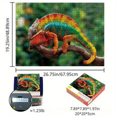 1000 Piece Jigsaw Puzzle Chameleon Animal Family Game Toy