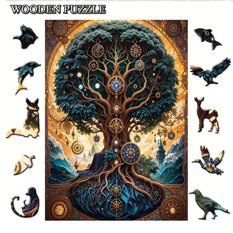 Tree Of Life Advanced Player Wooden Puzzle Creative Alien Gift