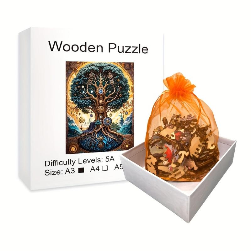 Tree Of Life Advanced Player Wooden Puzzle Creative Alien Gift