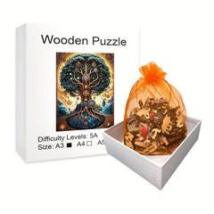 Tree Of Life Advanced Player Wooden Puzzle Creative Alien Gift