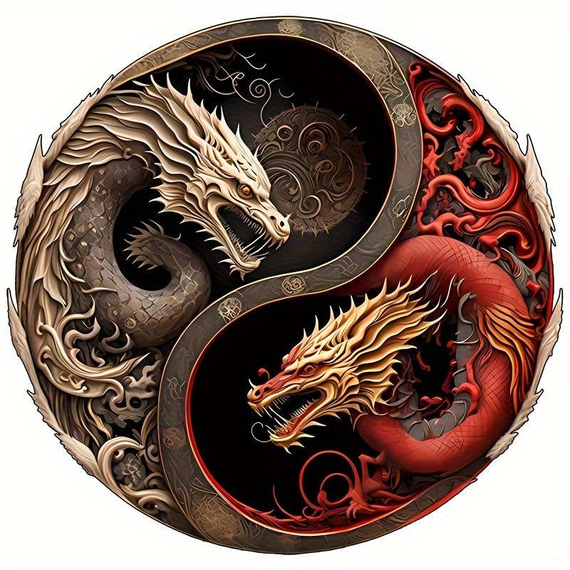 Dragon Yin And Yang Wooden Puzzle Alien Animal Puzzle Adult Puzzle