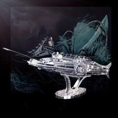 Metal Toy Boat Model 3D Game Puzzle Parrot Number Hand Model