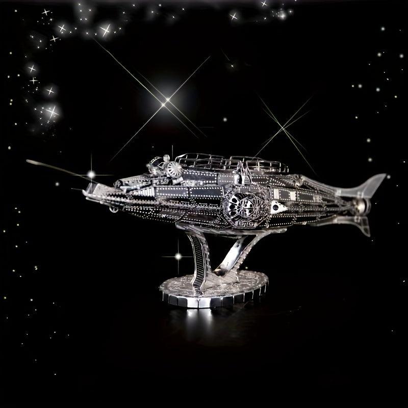 Metal Toy Boat Model 3D Game Puzzle Parrot Number Hand Model