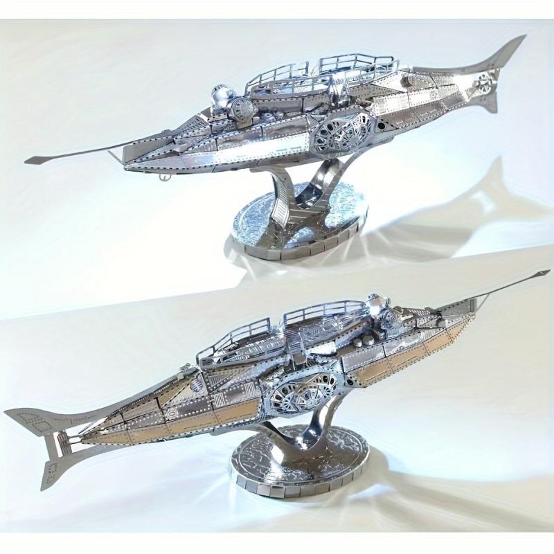 Metal Toy Boat Model 3D Game Puzzle Parrot Number Hand Model