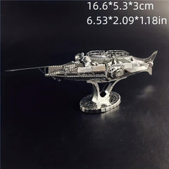Metal Toy Boat Model 3D Game Puzzle Parrot Number Hand Model