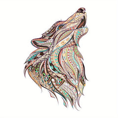 Wooden Wolf Puzzle Kids Intelligence Toy
