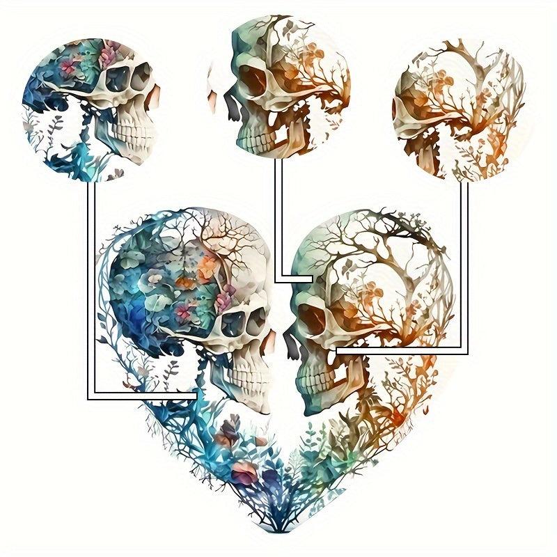 Heart Shaped Skull Wooden Puzzle - Unique Design High Quality