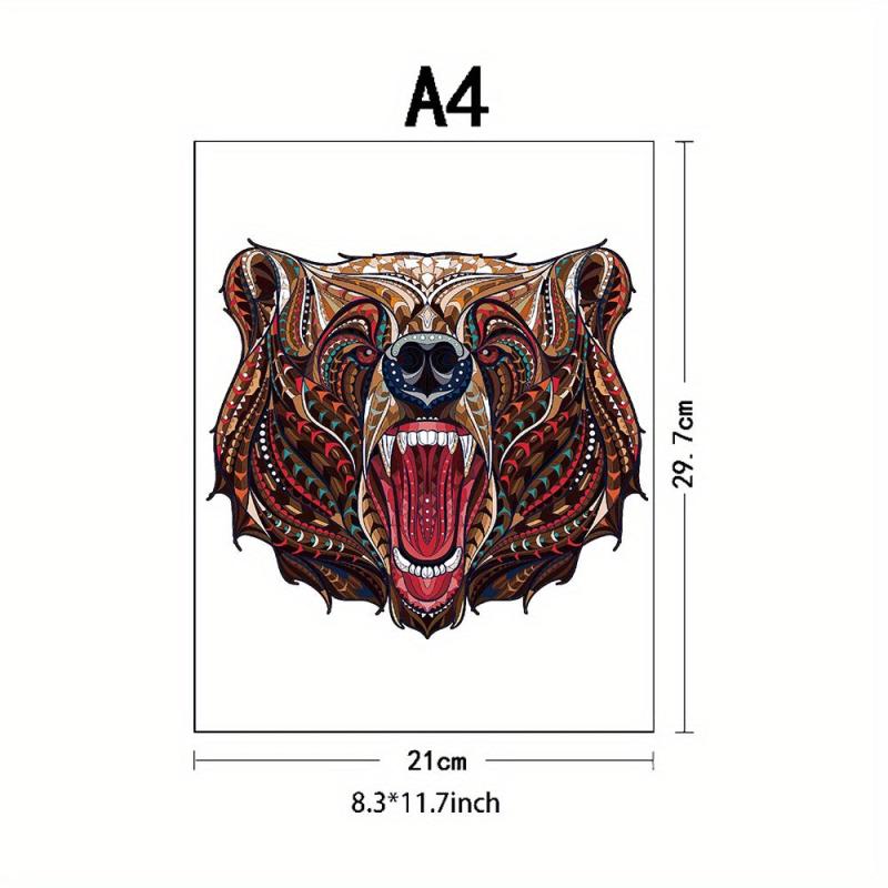Animal Jigsaw Wooden Educational Game Children's DIY Toy