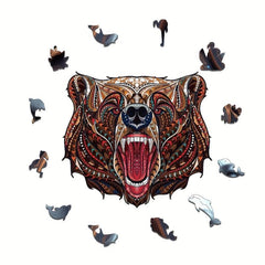 Animal Jigsaw Wooden Educational Game Children's DIY Toy