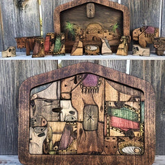 Wooden Puzzle Christmas Home Decoration Easter Jesus Puzzle