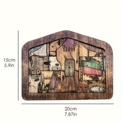 Wooden Puzzle Christmas Home Decoration Easter Jesus Puzzle