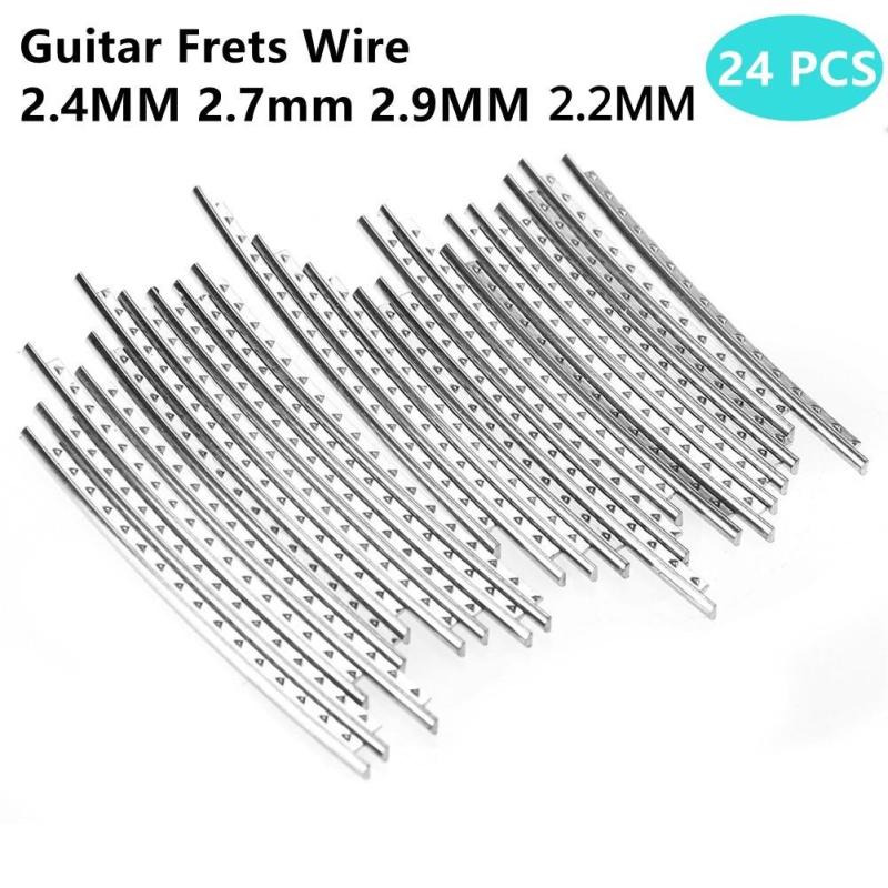 24pcs Guitar Frets Wire Nickel Silver 2.2MM-2.9MM Luthier Repair Accessories