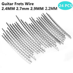 24pcs Guitar Frets Wire Nickel Silver 2.2MM-2.9MM Luthier Repair Accessories