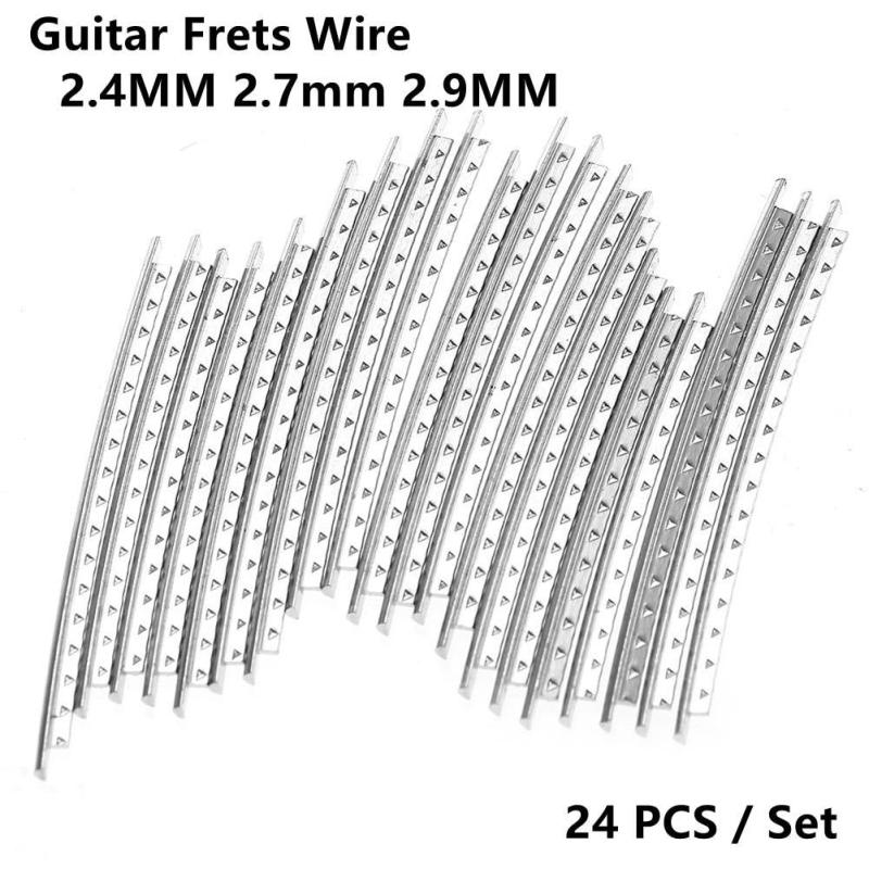 24pcs Guitar Frets Wire Nickel Silver 2.2MM-2.9MM Luthier Repair Accessories