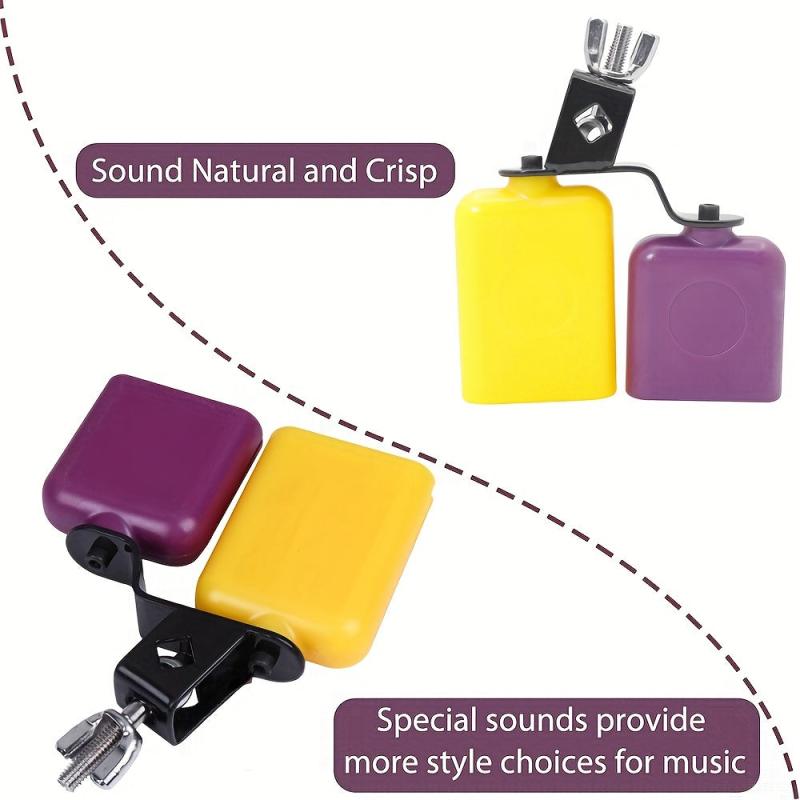 Plastic Cow Bell Jam Block Double Sambago Bell
