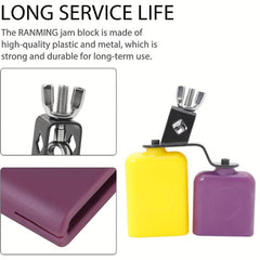 Plastic Cow Bell Jam Block Double Sambago Bell
