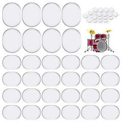 48pcs Drum Dampeners Soft Silicone Gel Pads for Clear Drum Tones