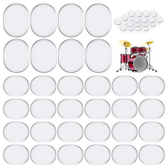 48pcs Drum Dampeners Soft Silicone Gel Pads for Clear Drum Tones