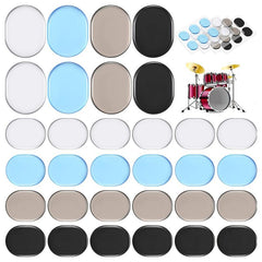 48pcs Drum Dampeners Soft Silicone Gel Pads for Clear Drum Tones