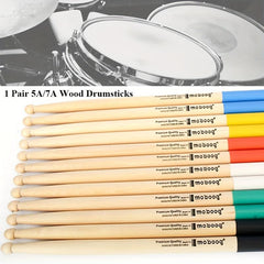 1Pair 5A 7A Wood Drumsticks Percussion Tool