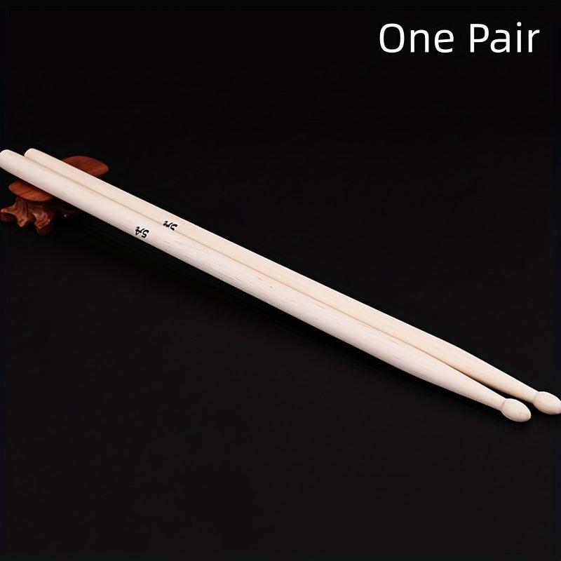 Professional Maple Drum Sticks 5A Pair - Musical Instrument