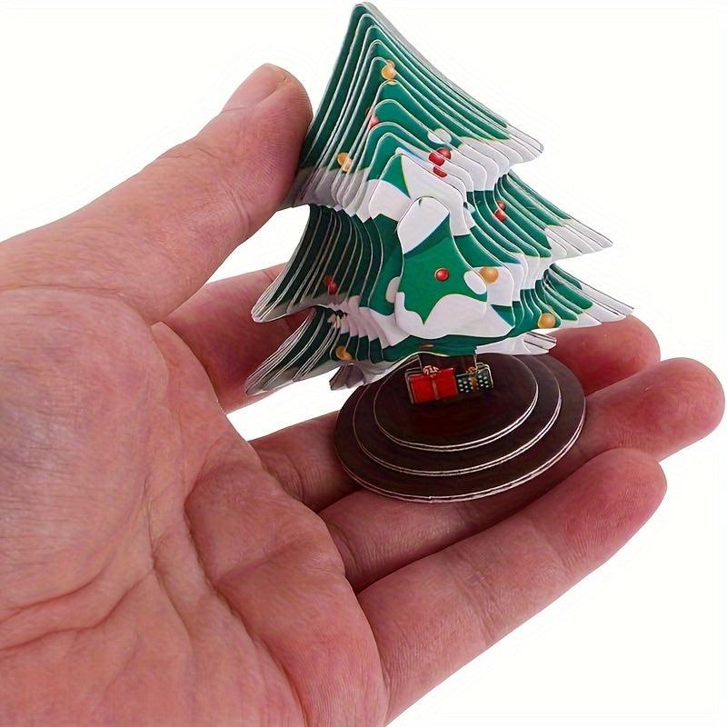 3D Stereo Puzzle Christmas Tree Paper Puzzles Three Dimensional Crafts