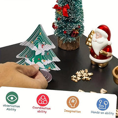 3D Stereo Puzzle Christmas Tree Paper Puzzles Three Dimensional Crafts