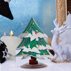 3D Stereo Puzzle Christmas Tree Paper Puzzles Three Dimensional Crafts