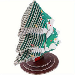 3D Stereo Puzzle Christmas Tree Paper Puzzles Three Dimensional Crafts