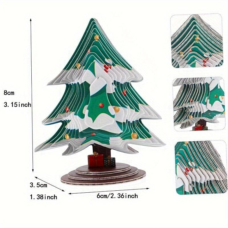 3D Stereo Puzzle Christmas Tree Paper Puzzles Three Dimensional Crafts