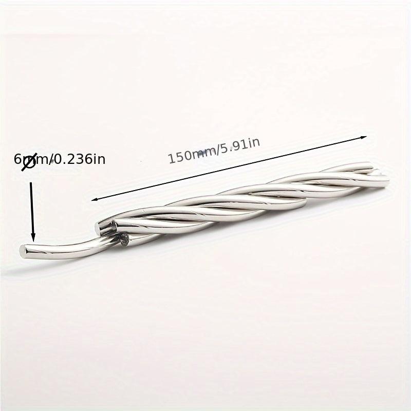 Spiral Iron Fried Dough Twists Educational Toy Mint Rod Rotating Luban Lock