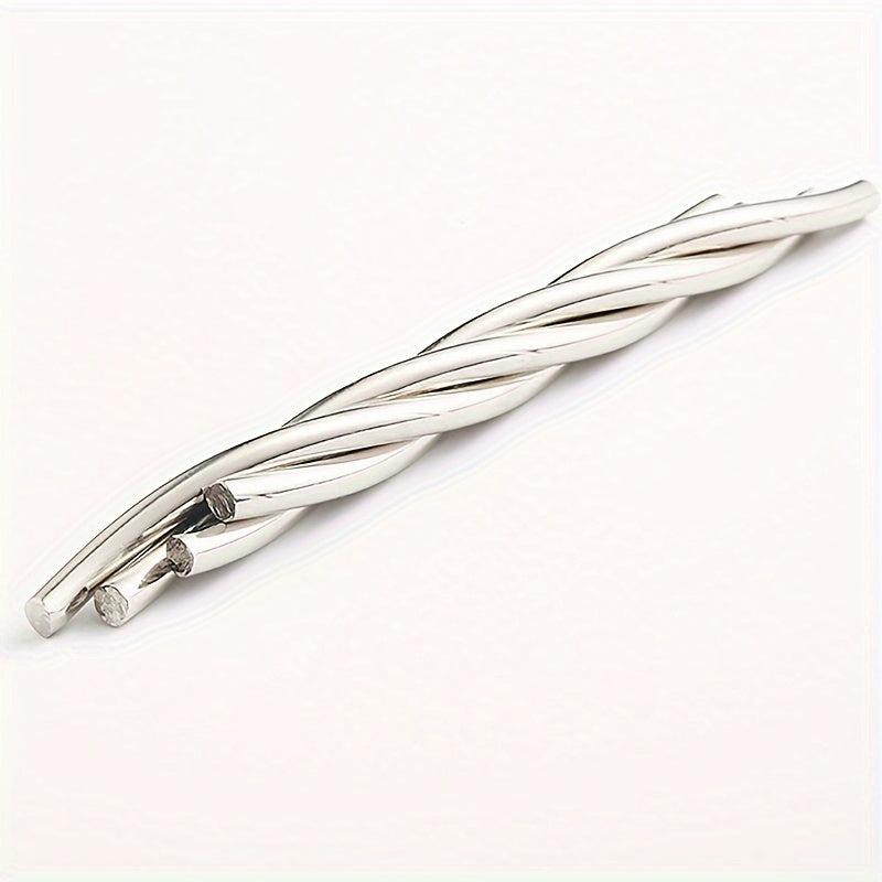 Spiral Iron Fried Dough Twists Educational Toy Mint Rod Rotating Luban Lock