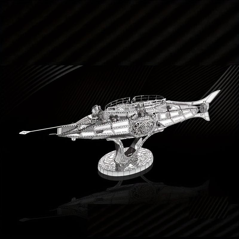 Stainless Steel Metal Puzzle Parrot Submarine Boat Model