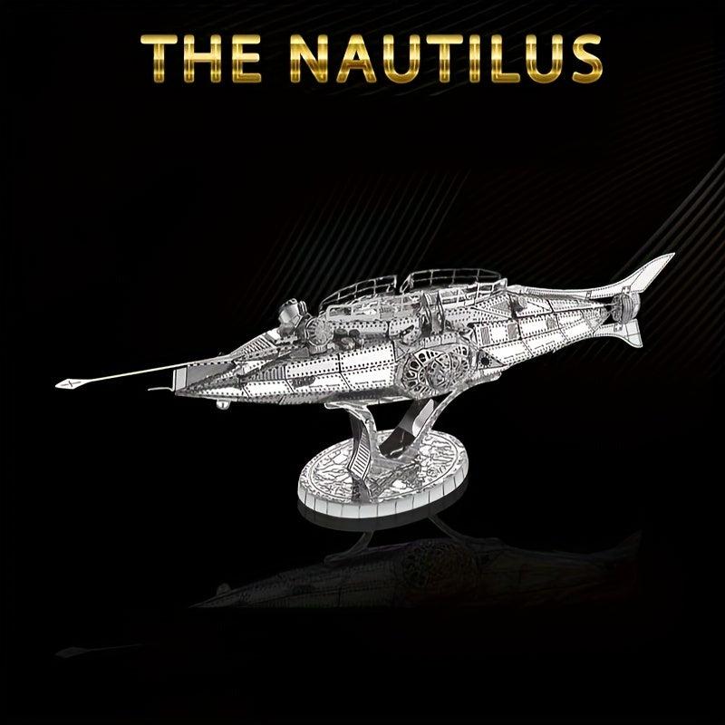 Stainless Steel Metal Puzzle Parrot Submarine Boat Model