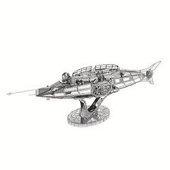 Stainless Steel Metal Puzzle Parrot Submarine Boat Model