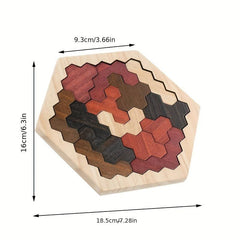 Wooden Jigsaw Puzzle Educational Toy for Kids - Brain Development, Fun Learning