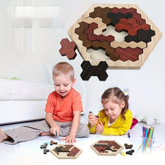 Wooden Jigsaw Puzzle Educational Toy for Kids - Brain Development, Fun Learning