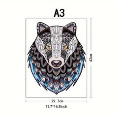Dog Advanced Player Wooden Puzzle Creative Various Special Shapes Adult