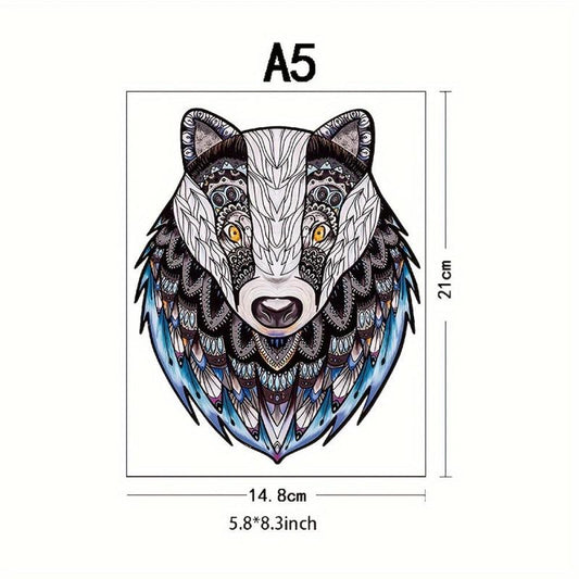 Dog Advanced Player Wooden Puzzle Creative Various Special Shapes Adult