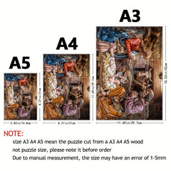 Savior's Birth Wood Puzzle, Difficult Irregular Animal Shaped Toy