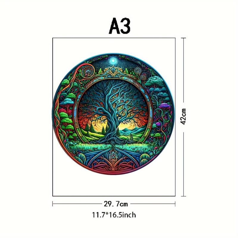Magic Forest Small Tree Wooden Puzzles High Jigsaw Puzzles