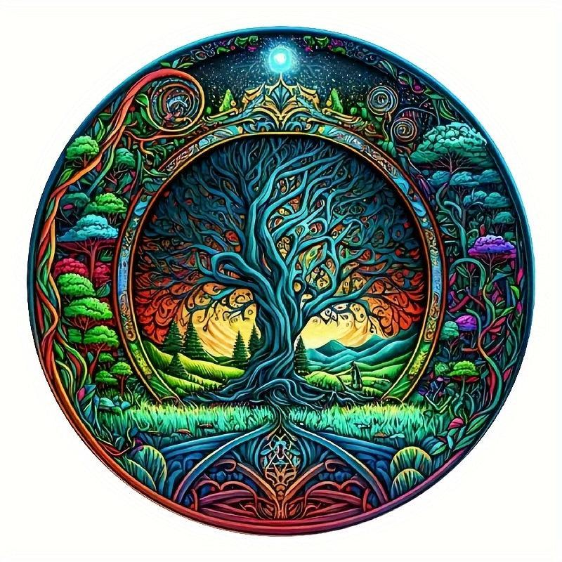 Magic Forest Small Tree Wooden Puzzles High Jigsaw Puzzles
