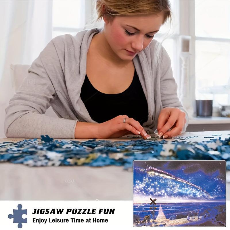 1000 Piece Starry Train Puzzle Game Toy