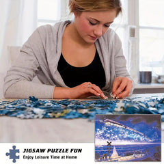 1000 Piece Starry Train Puzzle Game Toy