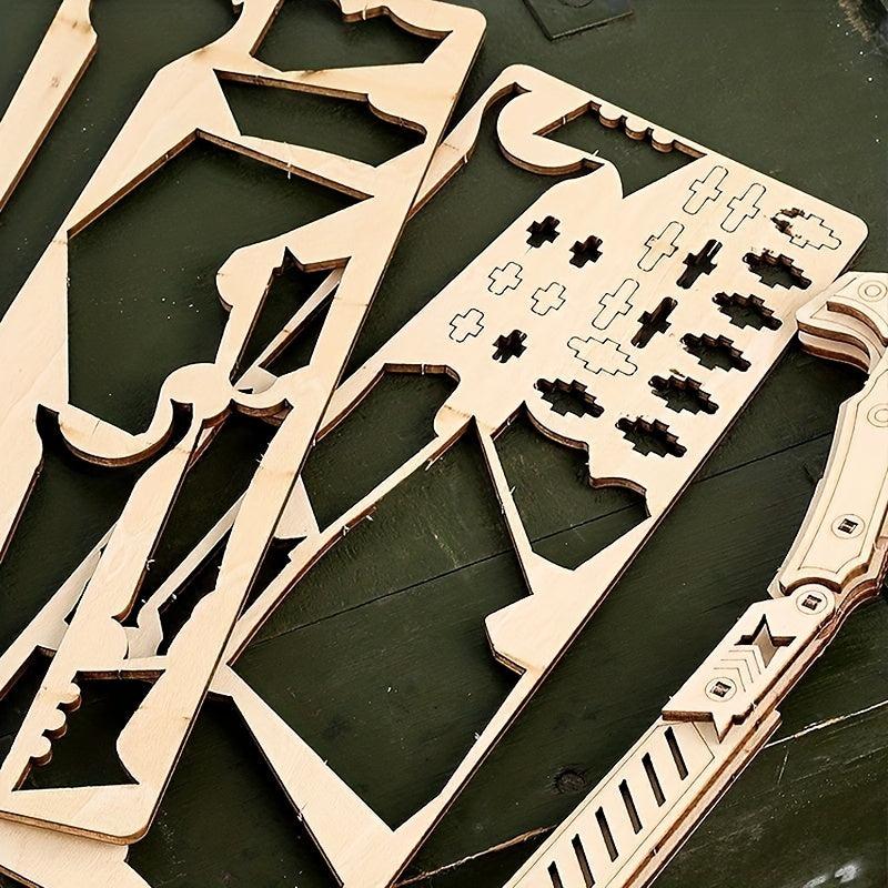 DIY Wooden Ax Model 3D Assembly Personality Model