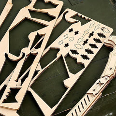 DIY Wooden Ax Model 3D Assembly Personality Model