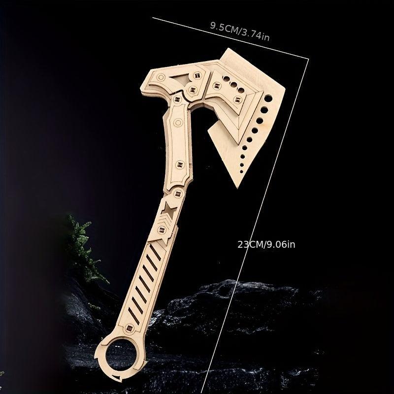 DIY Wooden Ax Model 3D Assembly Personality Model