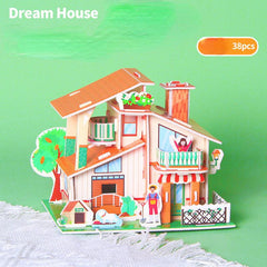 House Stereo DIY Puzzle Paper for Children